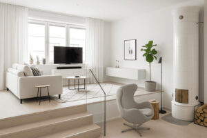 Home-office-corner-with-simple-desk-20-Scandinavian-style-living-room-ideas