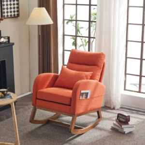 Orange-Rocker-Reading-Chair